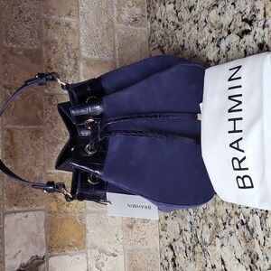 Brahmin Melinda Suede Bucket Bag